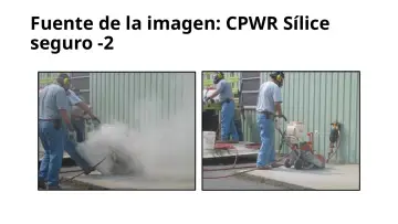 Slide 55: Fuente de la imagen: CPWR Sílice seguro -2