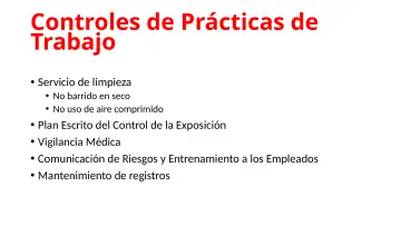 Slide 57: Controles de Prácticas de Trabajo