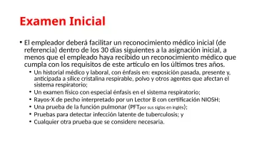 Slide 67: Examen Inicial