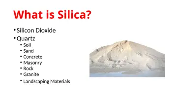 Slide 5: What is Silica?