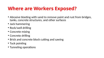 Slide 14: Where are Workers Exposed?