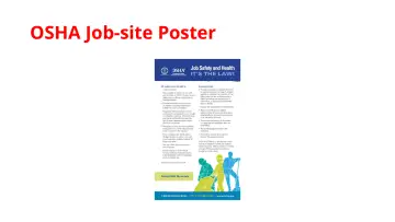 Slide 18: OSHA Job-site Poster