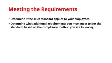 Slide 35: Meeting the Requirements