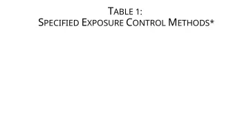 Slide 36: T ABLE 1: