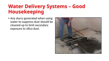 Slide 45: Water Delivery Systems – Good Housekeeping