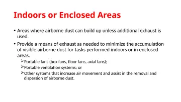 Slide 51: Indoors or Enclosed Areas