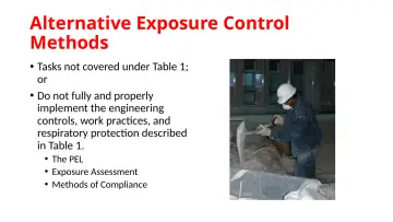 Slide 55: Alternative Exposure Control Methods