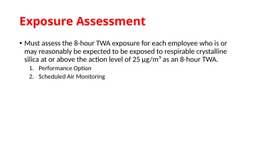 Slide 56: Exposure Assessment