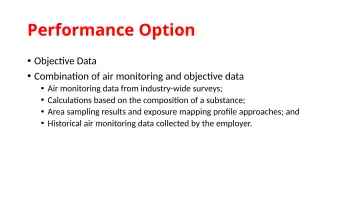 Slide 58: Performance Option