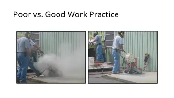 Slide 63: Poor vs. Good Work Practice