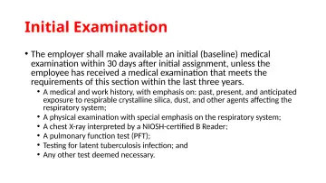 Slide 76: Initial Examination