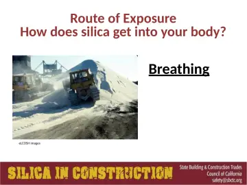 Slide 20: Route of Exposure