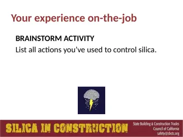 Slide 61: Your experience on-the-job