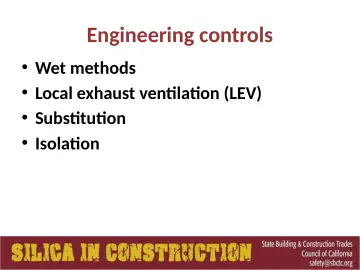 Slide 64: Engineering controls