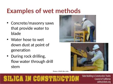 Slide 65: Examples of wet methods