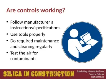Slide 72: Are controls working?