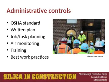 Slide 78: Administrative controls