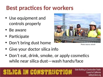 Slide 80: Best practices for workers