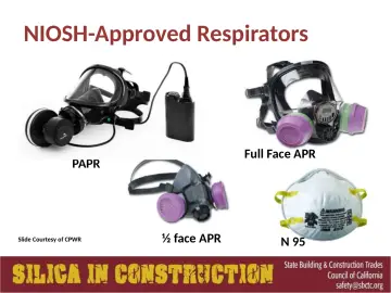 Slide 82: NIOSH-Approved Respirators