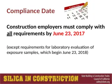 Slide 89: Compliance Date