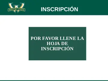 Slide 8: INSCRIPCIÓN
