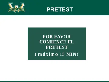 Slide 9: PRETEST