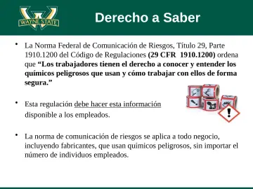 Slide 12: Derecho a Saber