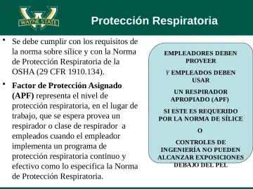 Slide 51: Protección Respiratoria