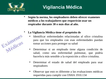 Slide 57: Vigilancia Médica