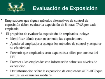 Slide 65: Evaluación de Exposición