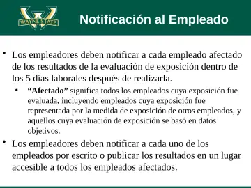 Slide 74: Notificación al Empleado