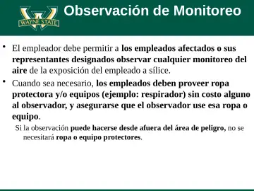 Slide 76: Observación de Monitoreo