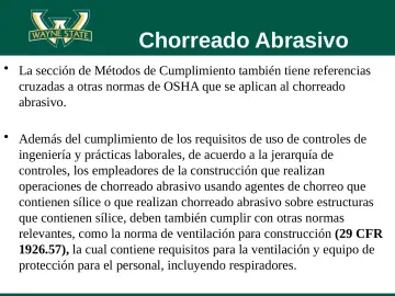 Slide 79: Chorreado Abrasivo