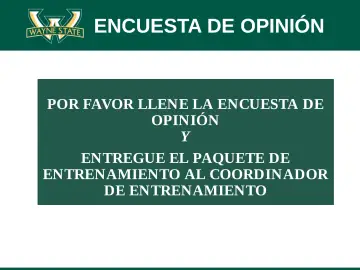 Slide 85: ENCUESTA DE OPINIÓN