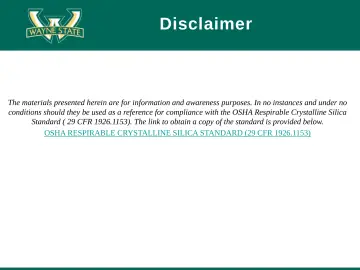 Slide 3: Disclaimer