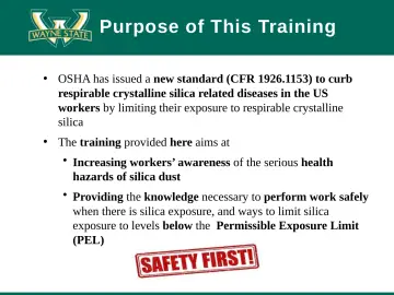 Slide 6: Purpose of This Training