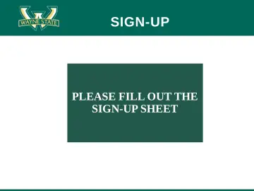 Slide 8: SIGN-UP
