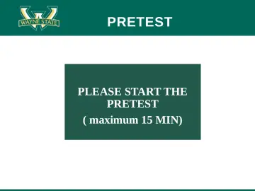 Slide 9: PRETEST