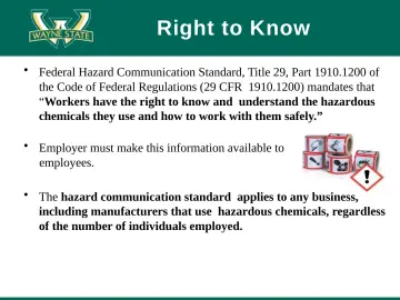 Slide 12: Right to Know