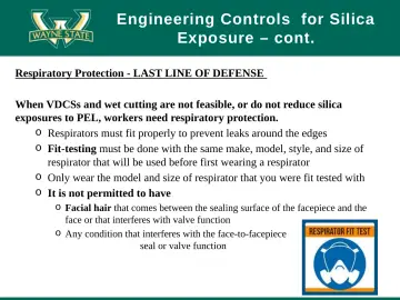 Slide 37: Engineering Controls for Silica Exposure – cont.