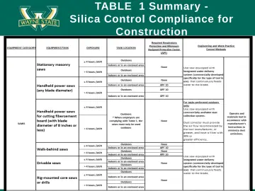 Slide 45: TABLE 1 Summary -