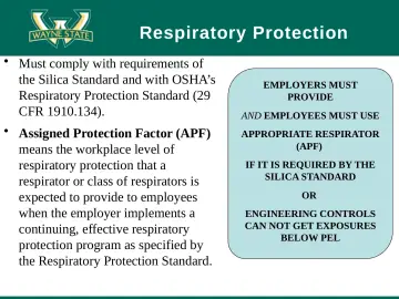 Slide 51: Respiratory Protection