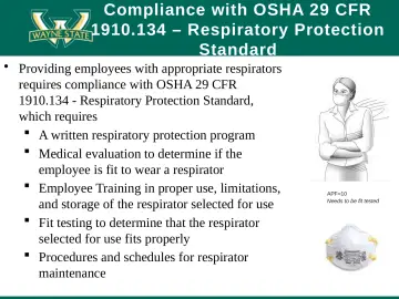 Slide 52: Compliance with OSHA 29 CFR