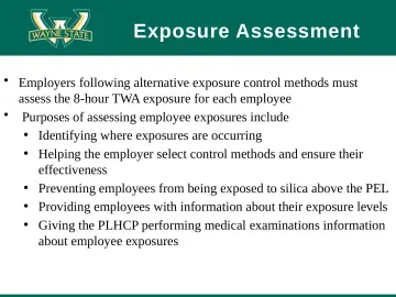 Slide 65: Exposure Assessment