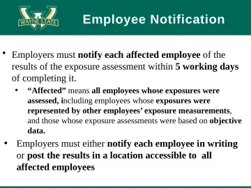 Slide 74: Employee Notification