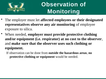 Slide 76: Observation of Monitoring