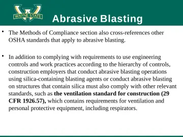Slide 79: Abrasive Blasting