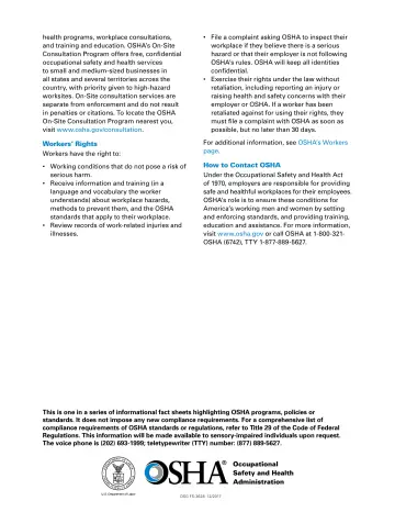 Page 3: health programs, workplace consultations, and training and education. …