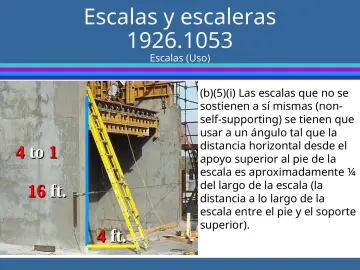 Slide 33: Escalas y escaleras 1926.1053