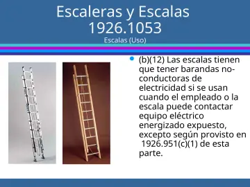 Slide 38: Escaleras y Escalas 1926.1053